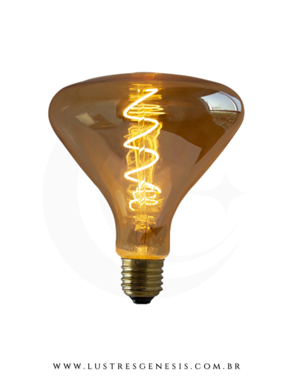 Lâmpada de Filamento de Led BigSize R140 4W Spiral da GMH Lustres Gênesis loja online de Lustres e Iluminação Decorativa